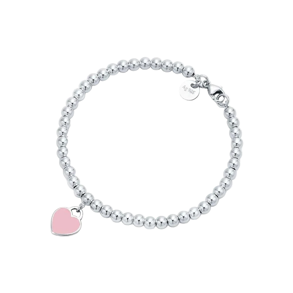Pulseira de Contas com coração